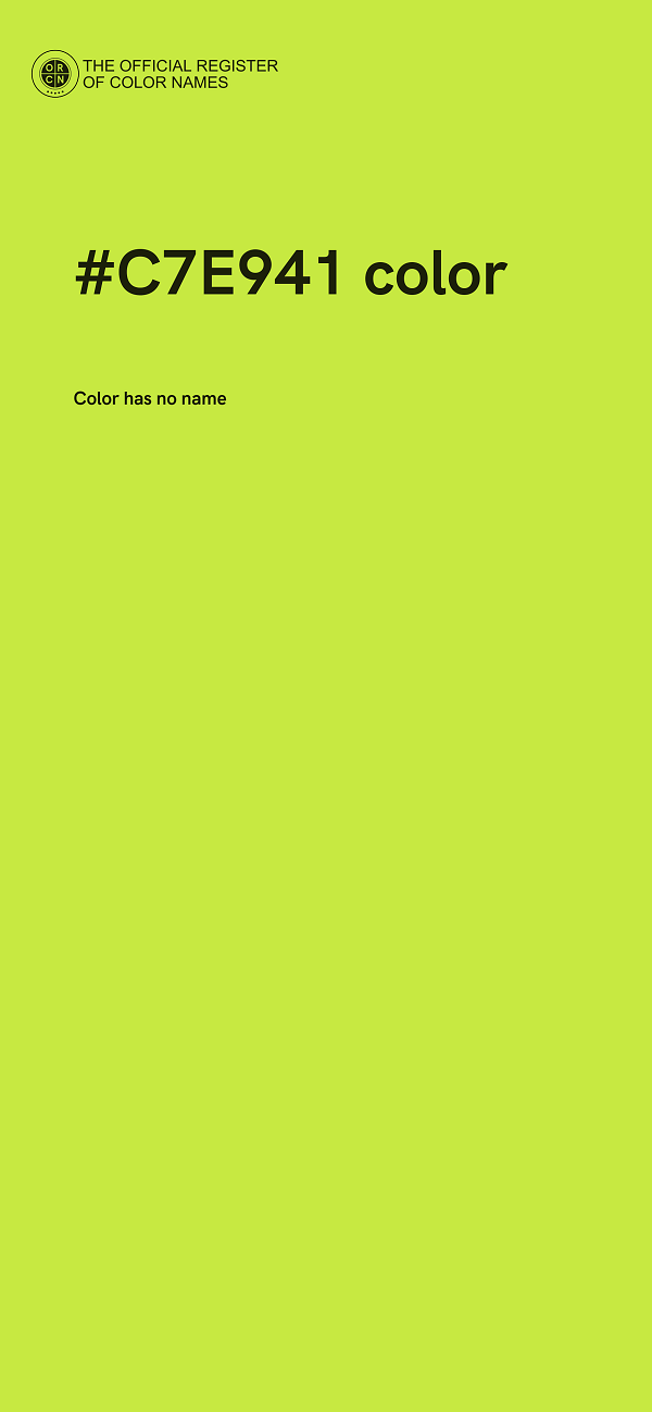 #C7E941 color image