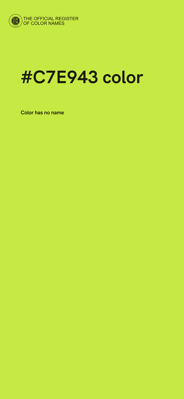 #C7E943 color image