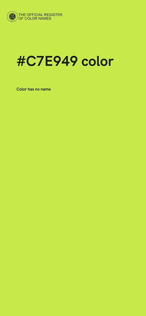 #C7E949 color image