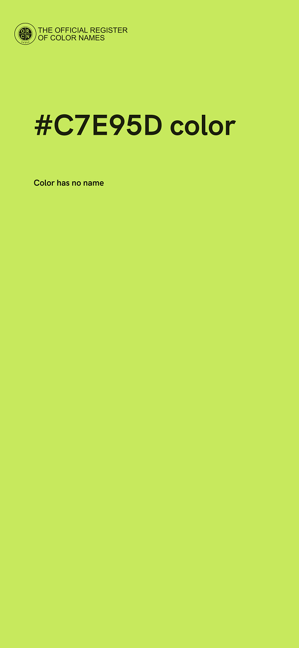 #C7E95D color image