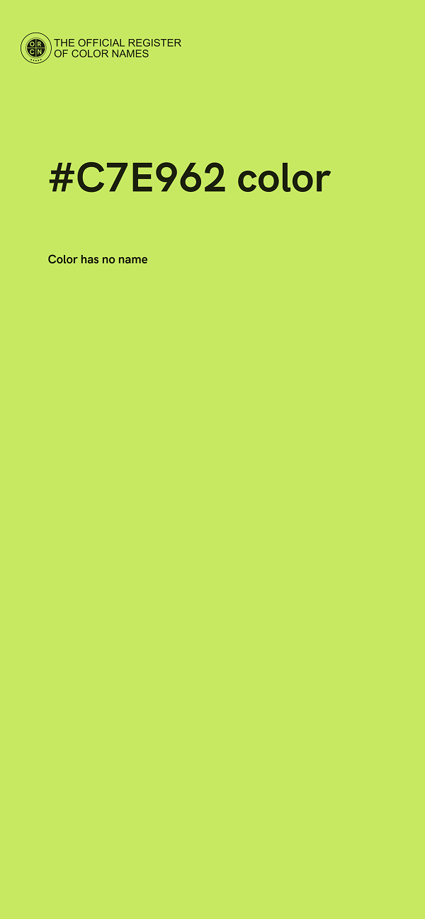 #C7E962 color image