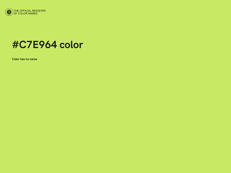 #C7E964 color image