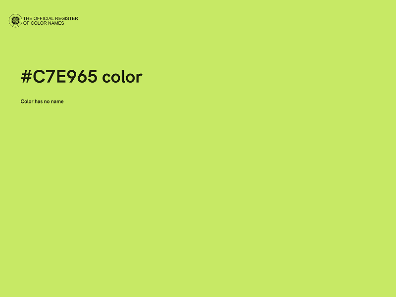 #C7E965 color image