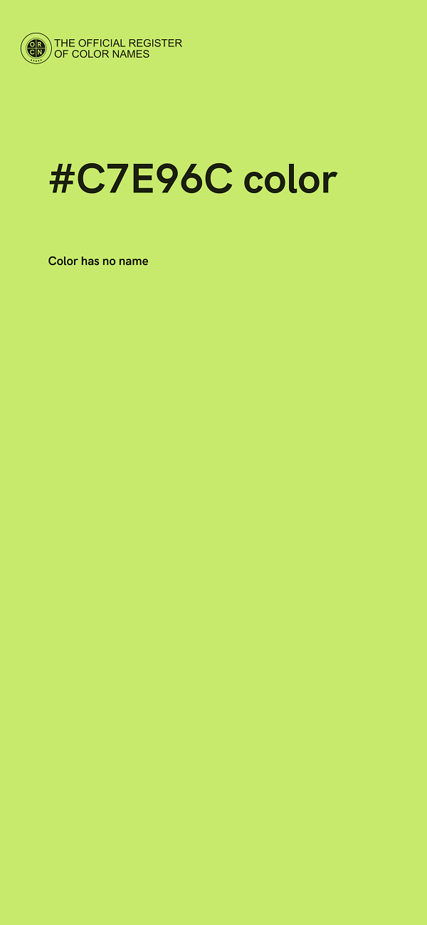 #C7E96C color image