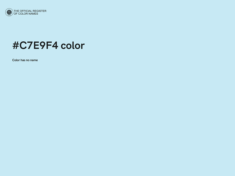 #C7E9F4 color image