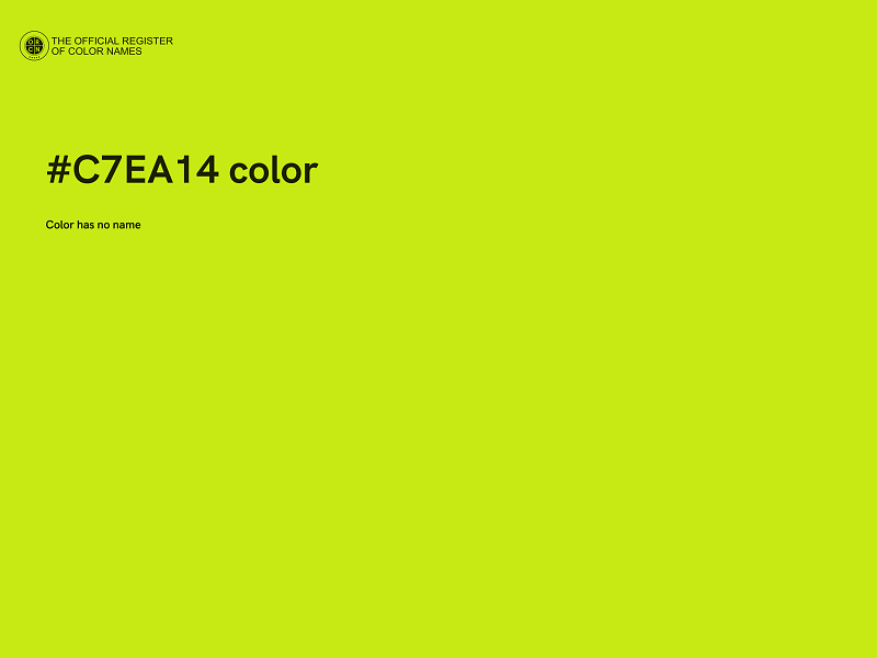 #C7EA14 color image