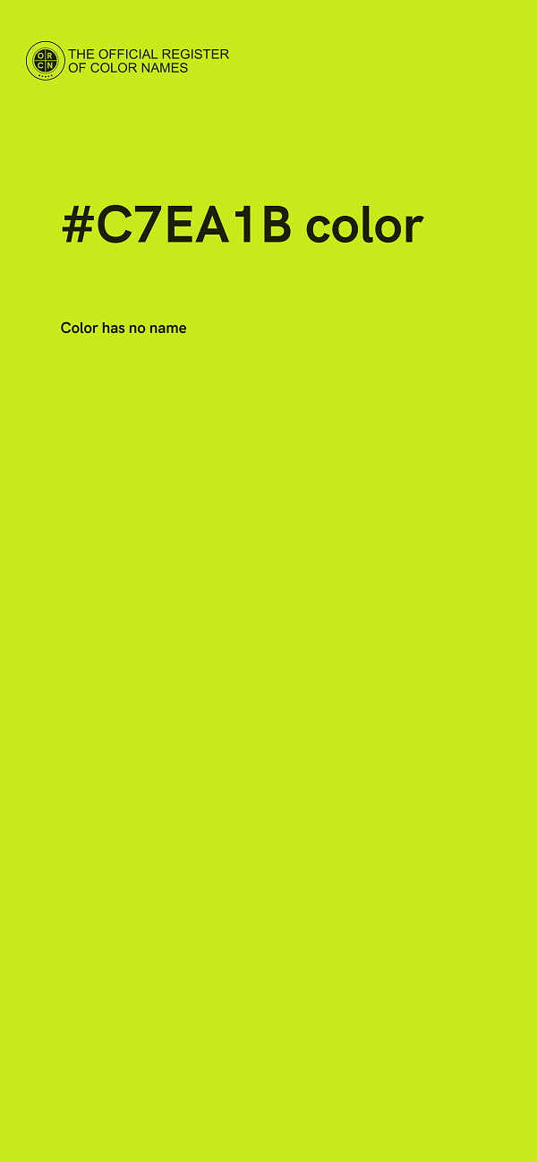 #C7EA1B color image
