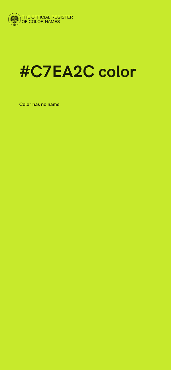 #C7EA2C color image