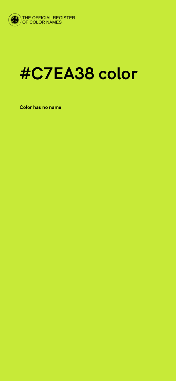 #C7EA38 color image