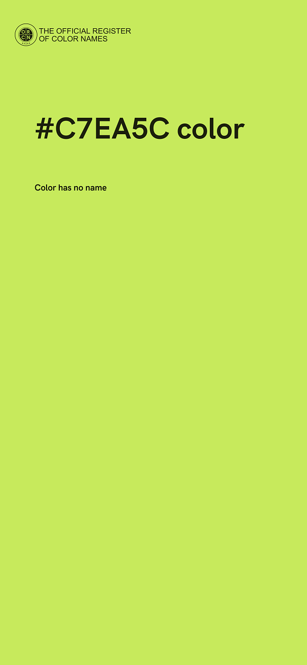 #C7EA5C color image