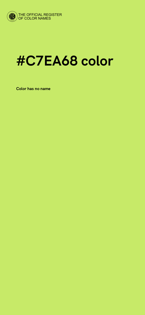 #C7EA68 color image