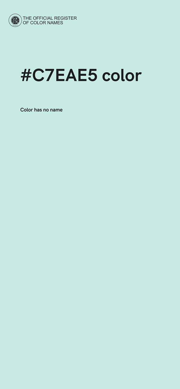 #C7EAE5 color image
