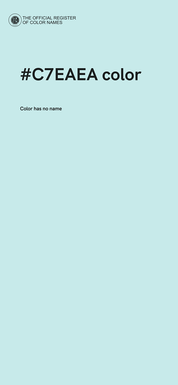 #C7EAEA color image