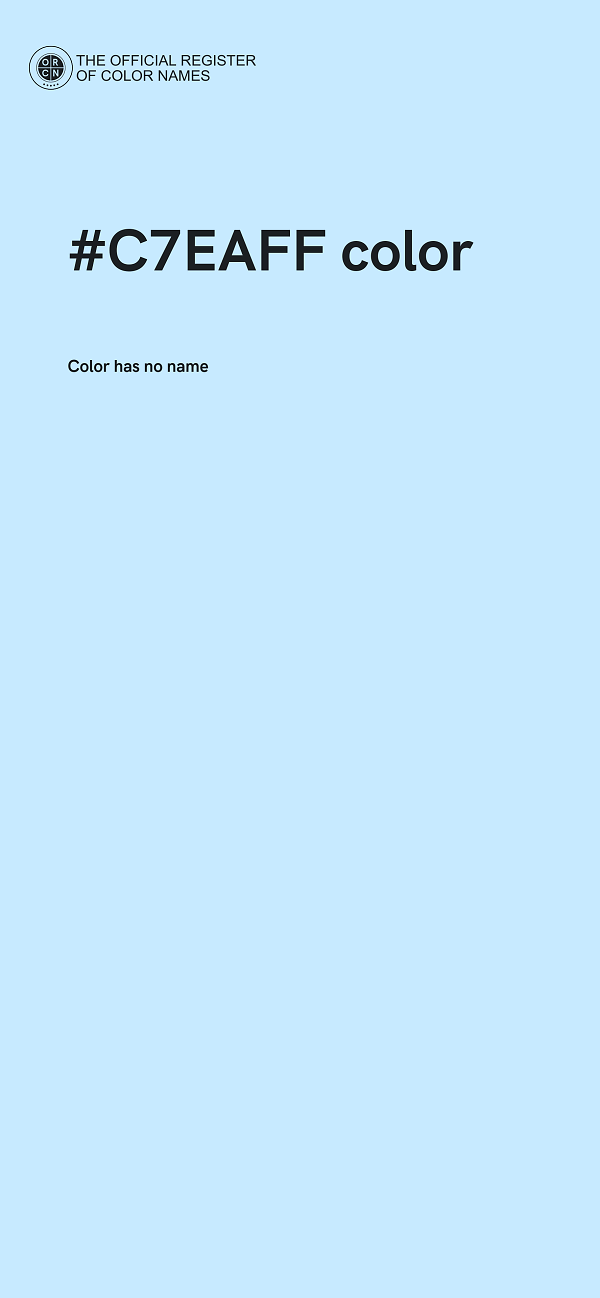 #C7EAFF color image