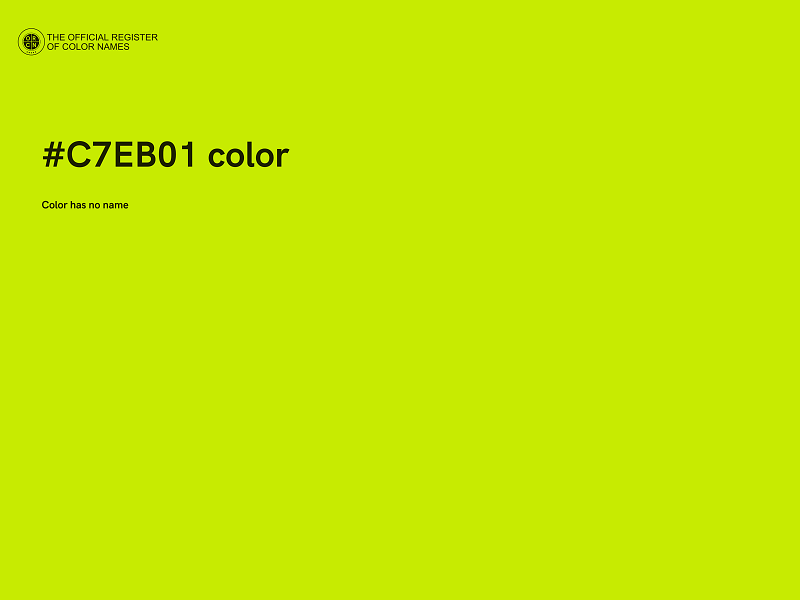 #C7EB01 color image