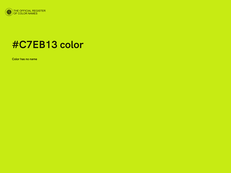 #C7EB13 color image