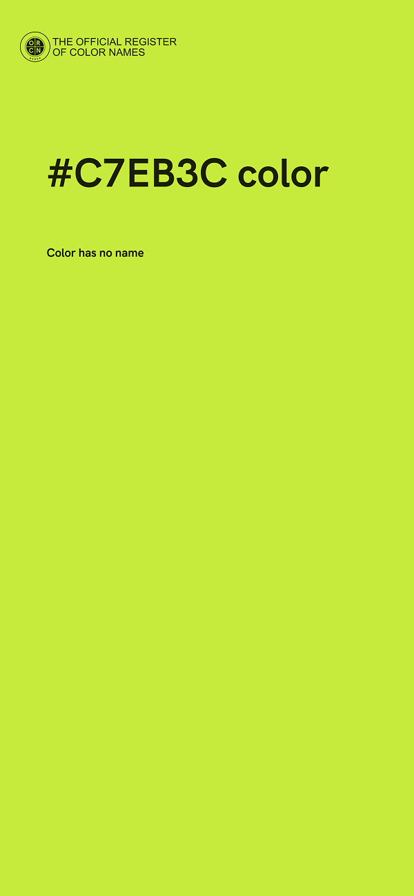 #C7EB3C color image