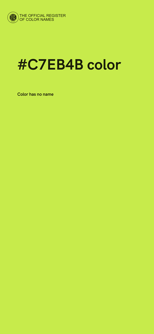 #C7EB4B color image
