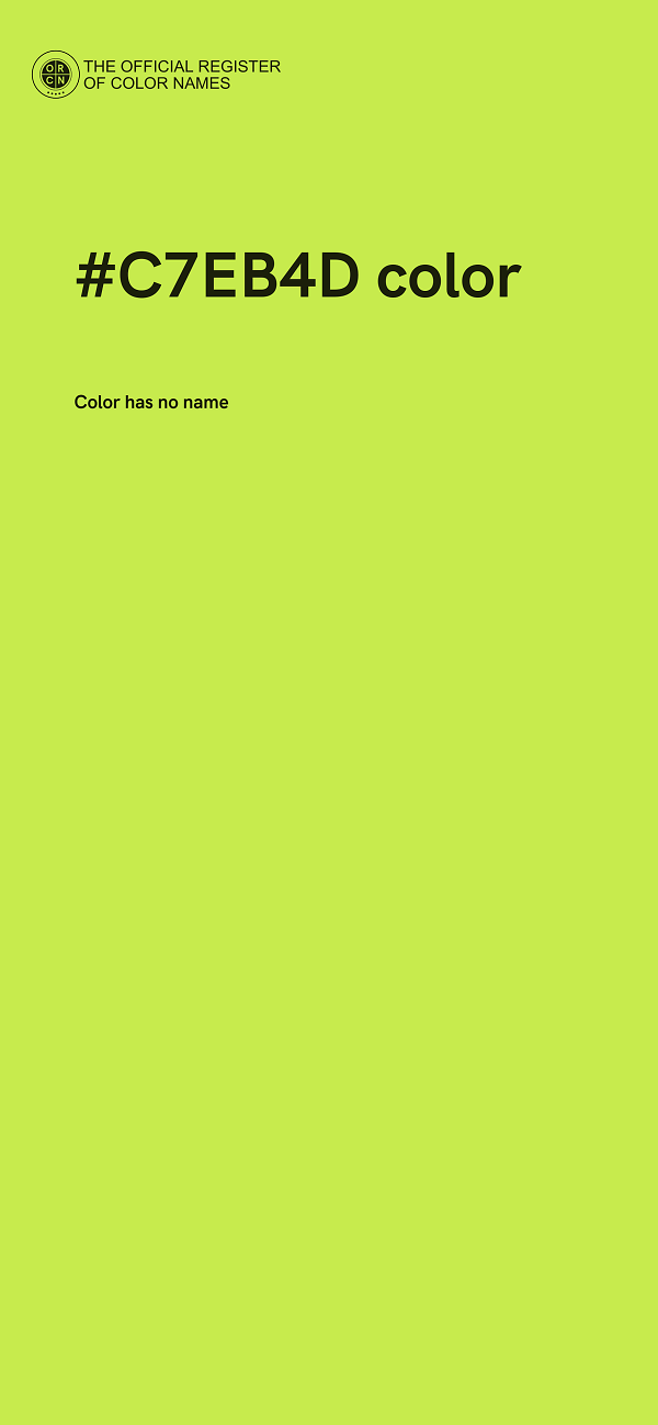 #C7EB4D color image