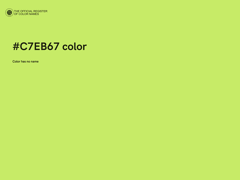 #C7EB67 color image