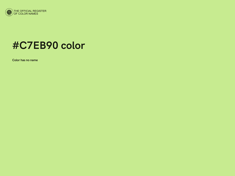 #C7EB90 color image