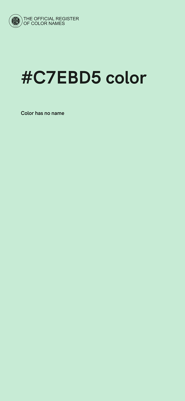 #C7EBD5 color image