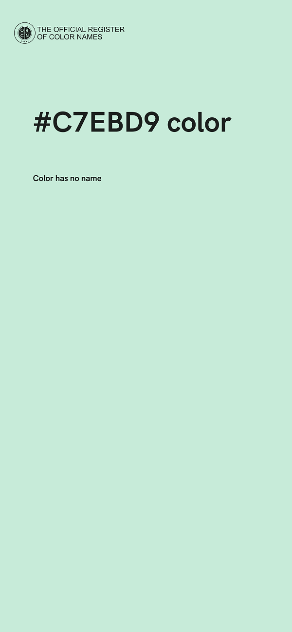 #C7EBD9 color image