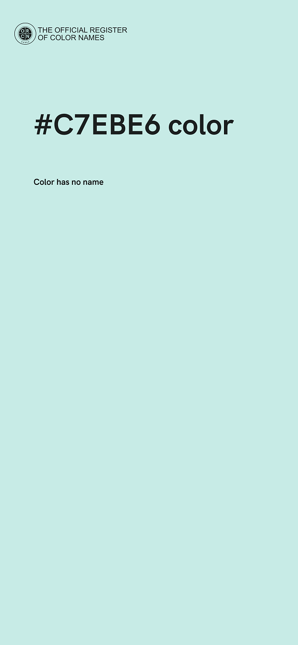 #C7EBE6 color image