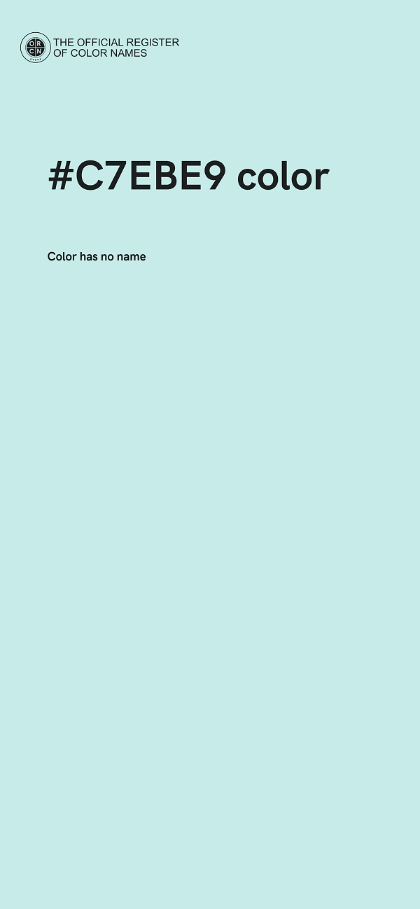 #C7EBE9 color image