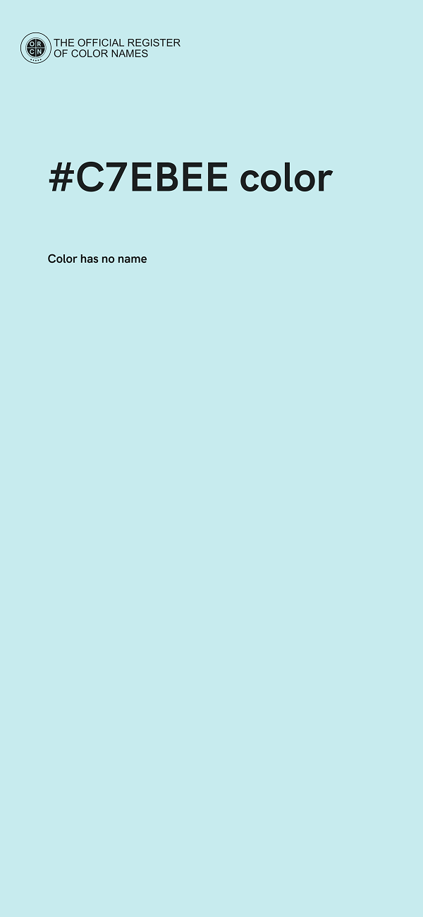 #C7EBEE color image