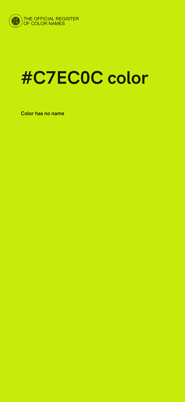 #C7EC0C color image