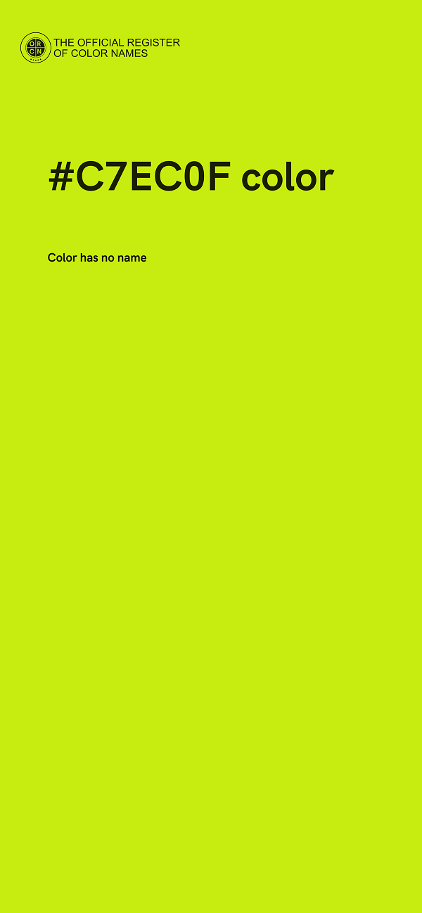 #C7EC0F color image