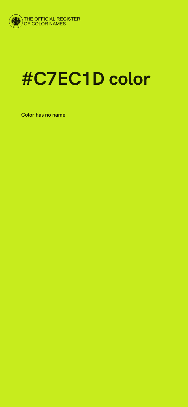 #C7EC1D color image