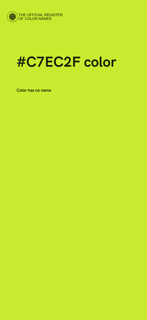 #C7EC2F color image