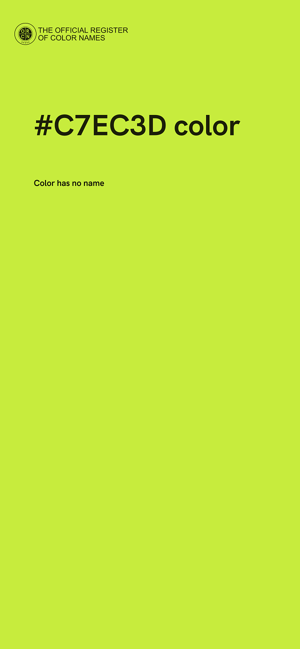 #C7EC3D color image