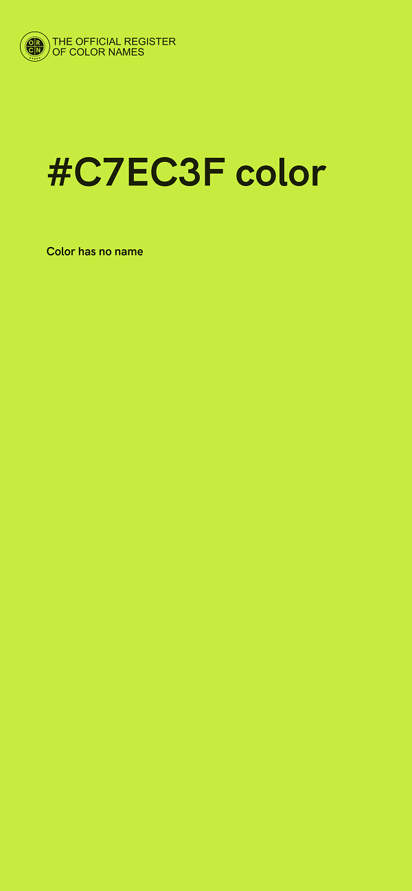 #C7EC3F color image