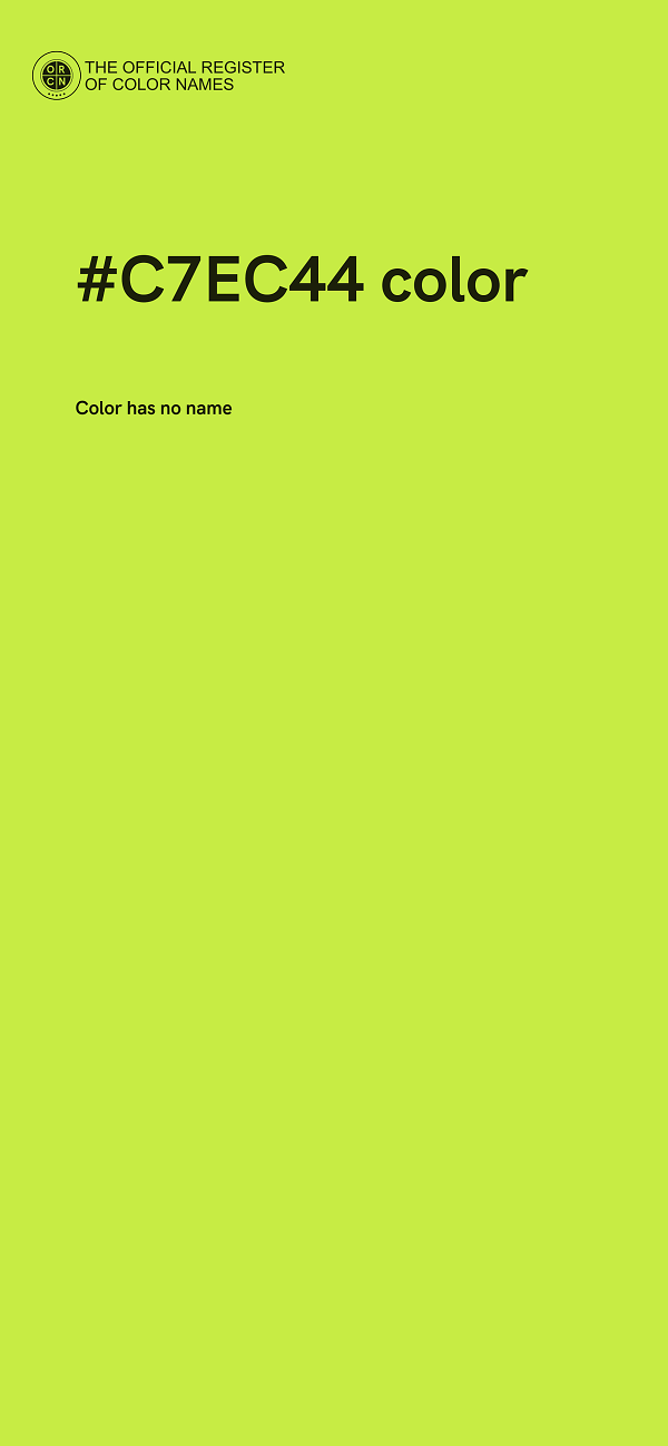 #C7EC44 color image
