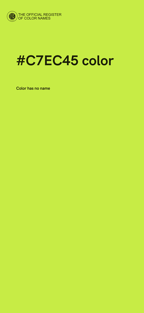 #C7EC45 color image