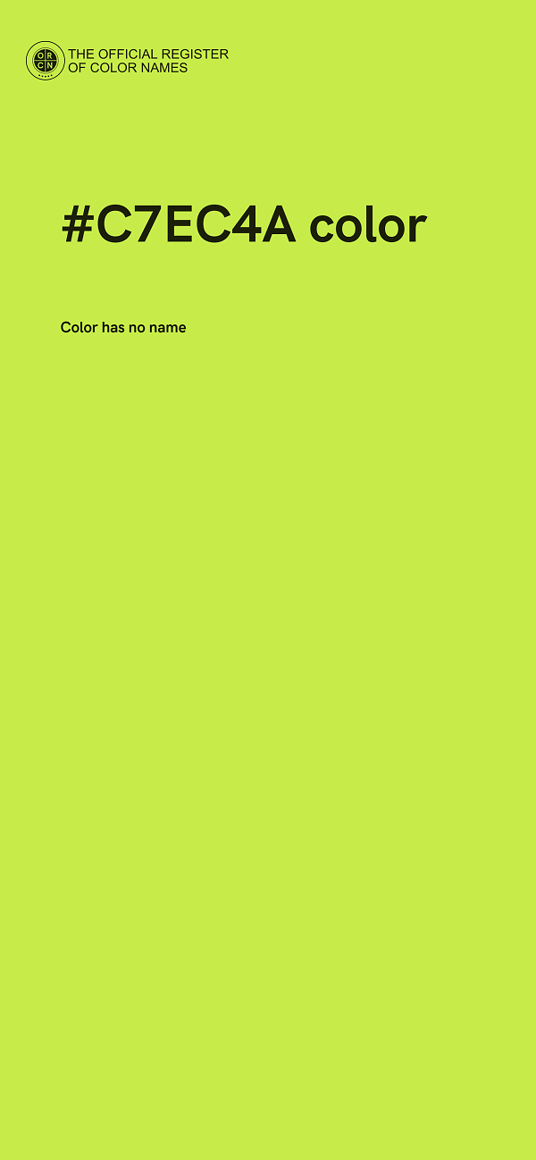 #C7EC4A color image