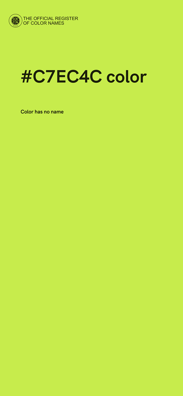 #C7EC4C color image