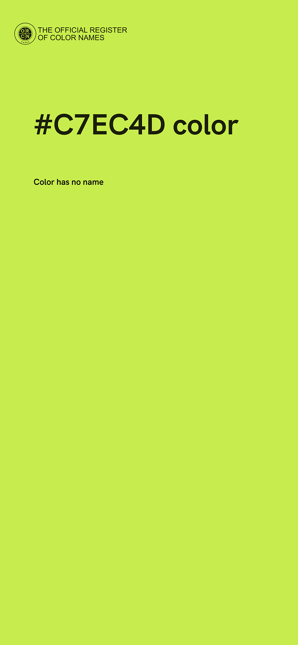 #C7EC4D color image