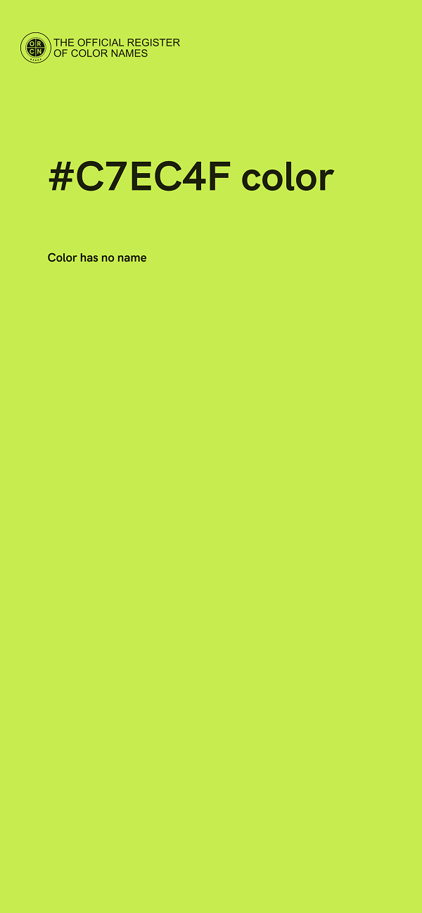 #C7EC4F color image