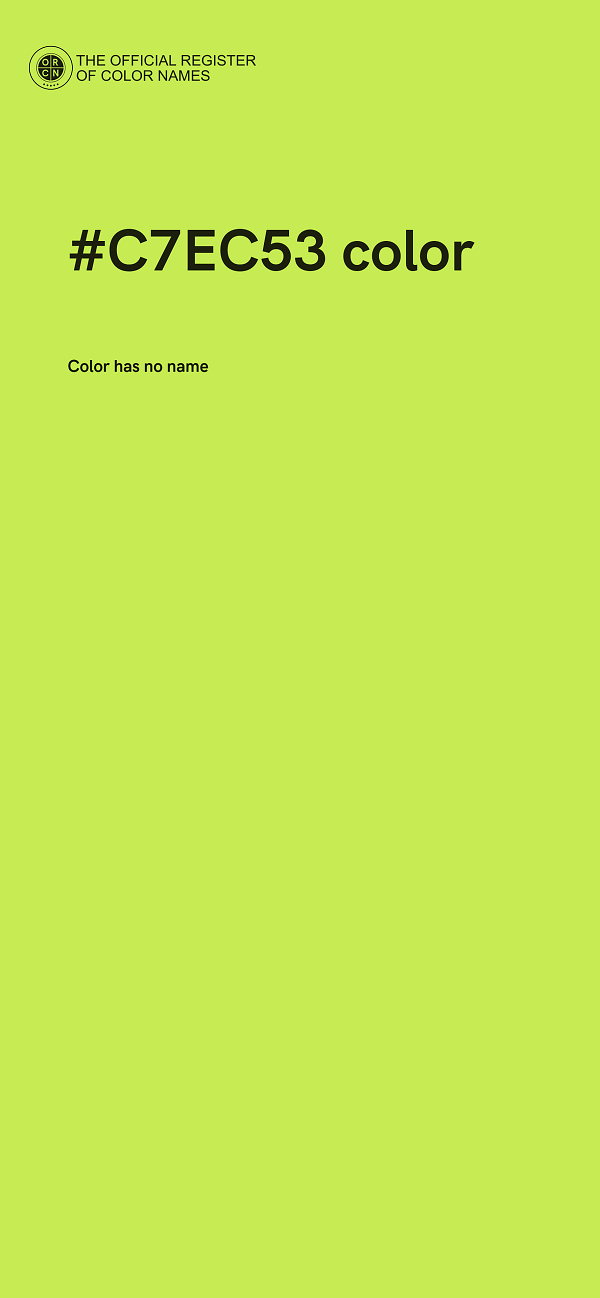 #C7EC53 color image