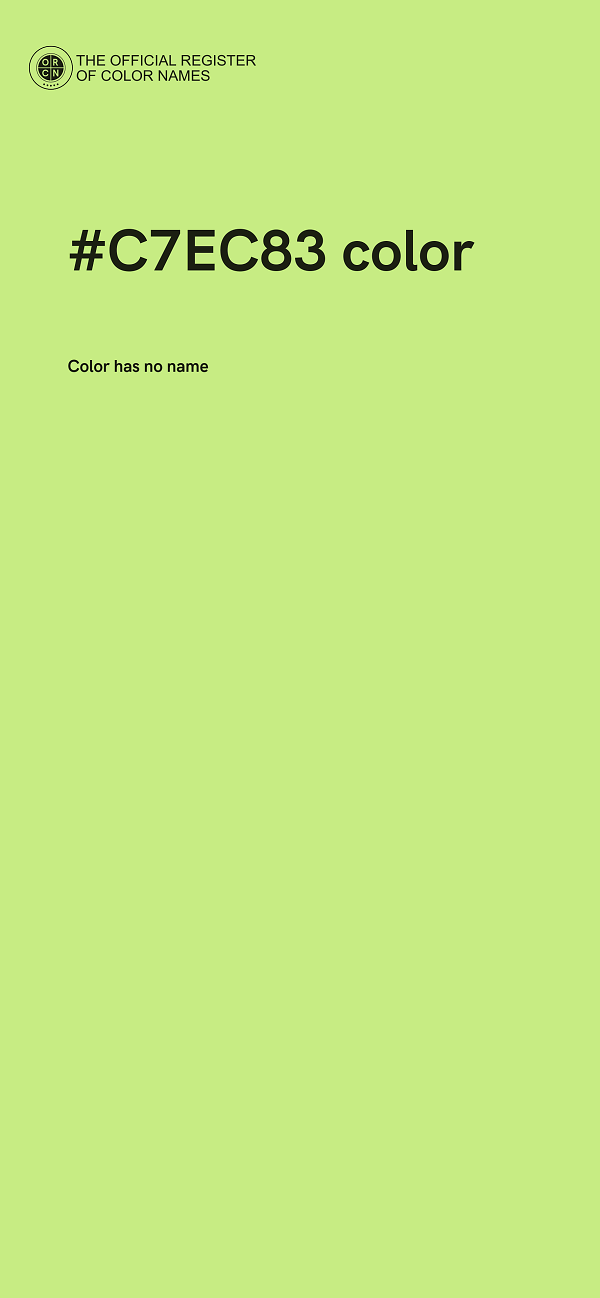 #C7EC83 color image
