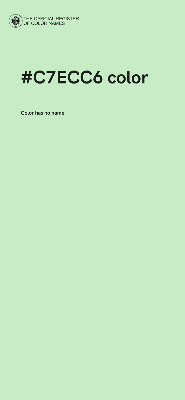 #C7ECC6 color image
