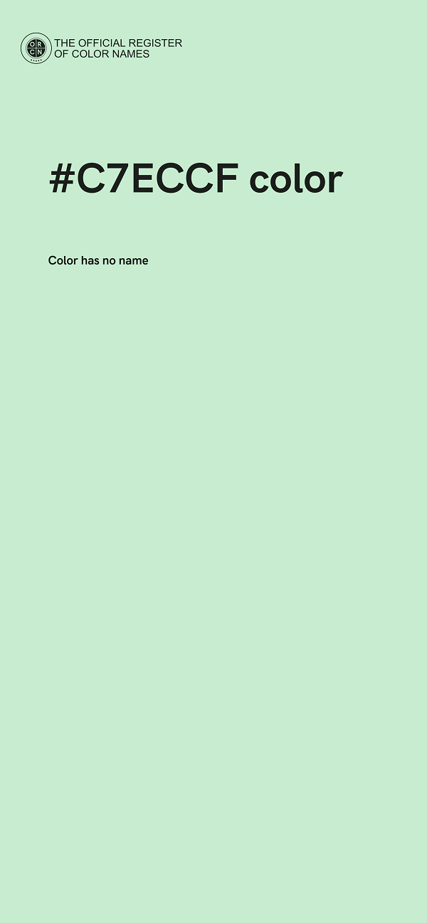 #C7ECCF color image
