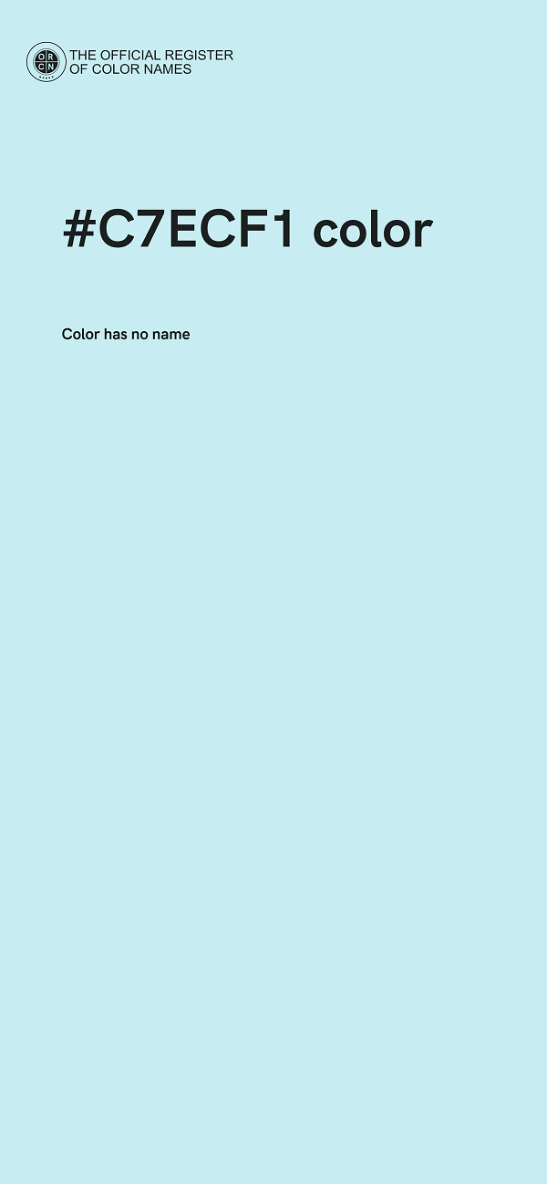 #C7ECF1 color image