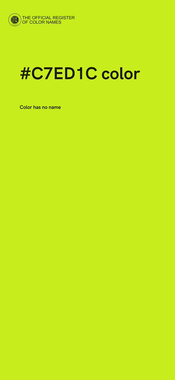 #C7ED1C color image