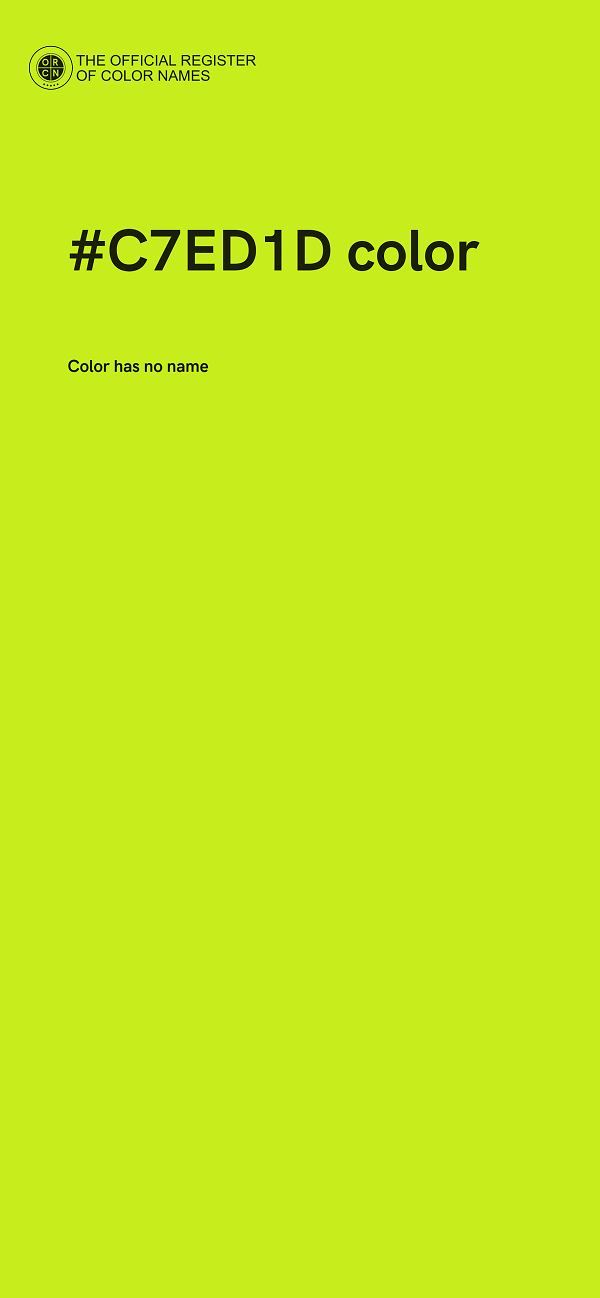 #C7ED1D color image