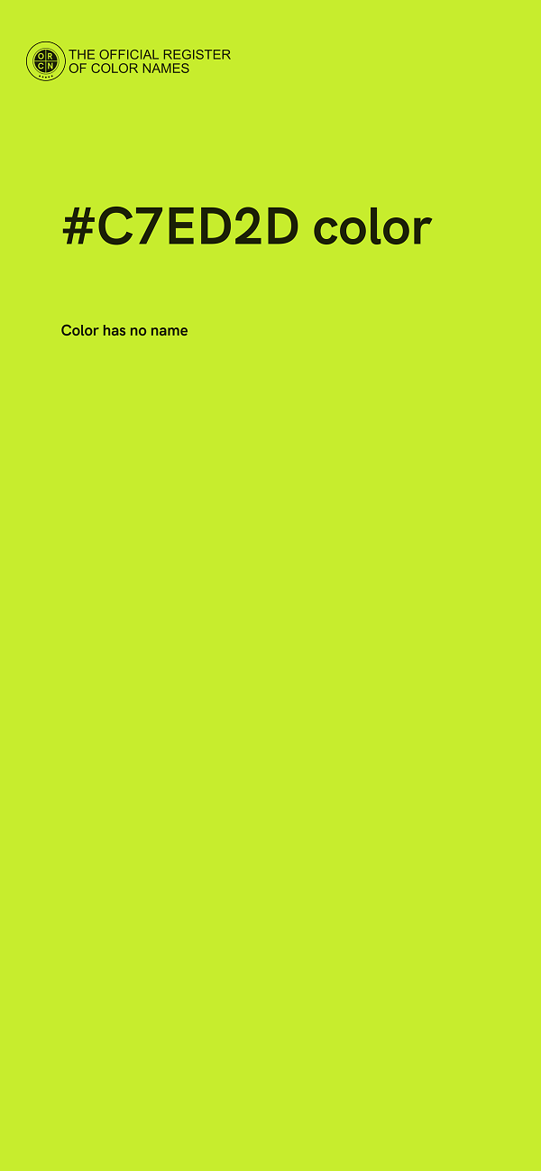 #C7ED2D color image